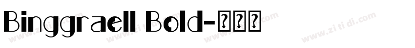 BinggraeII Bold字体转换